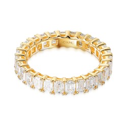 Pierścionek obrączkowy z diamentami laboratoryjnymi (R100544 Y LGD): 16 - zdjęcie: 4