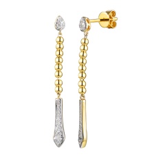 Kolczyki z diamentami (E99055 Y S)