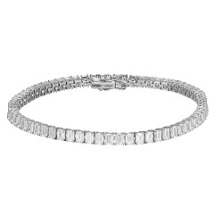 Bransoletka tenisowa z diamentami laboratoryjnymi (B09507 W LGD) - zdjęcie: 2