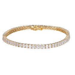 Bransoletka tenisowa z diamentami laboratoryjnymi (B09507 Y LGD) - zdjęcie: 2