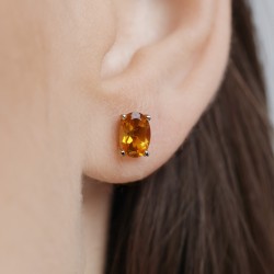 Kolczyki z cytrynami (E43062 Y S CT) - zdjęcie: 3