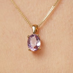 Komplet biżuterii z różowymi ametystami (E43062YPAM+P43062YPAM+R43062YPAM) - zdjęcie: 8