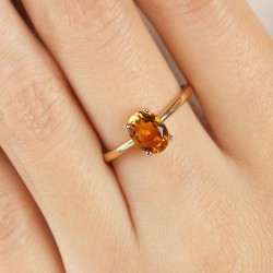 Pierścionek z cytrynem (R43062 Y CT): 13 - zdjęcie: 5