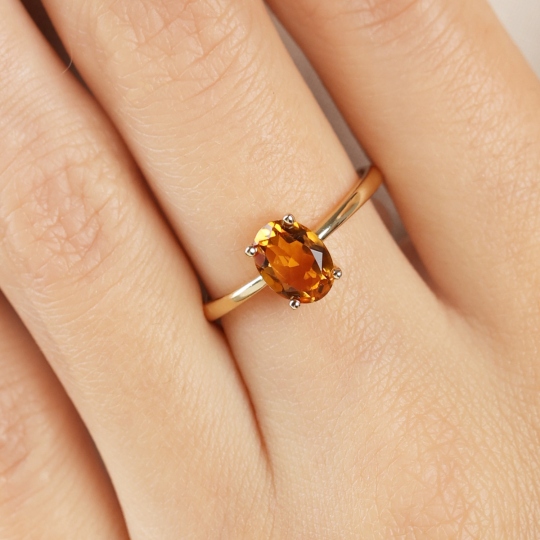 Pierścionek z cytrynem (R43062 Y CT): 13