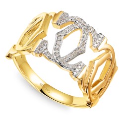 Pierścionek z diamentami (R100445 Y): 10 - zdjęcie: 2