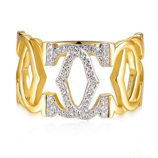 Pierścionek z diamentami (R100445 Y): 13