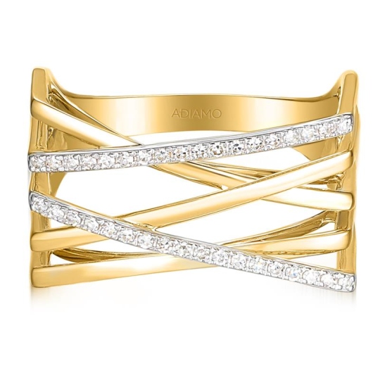 Pierścionek z diamentami (R100446 Y) : 18