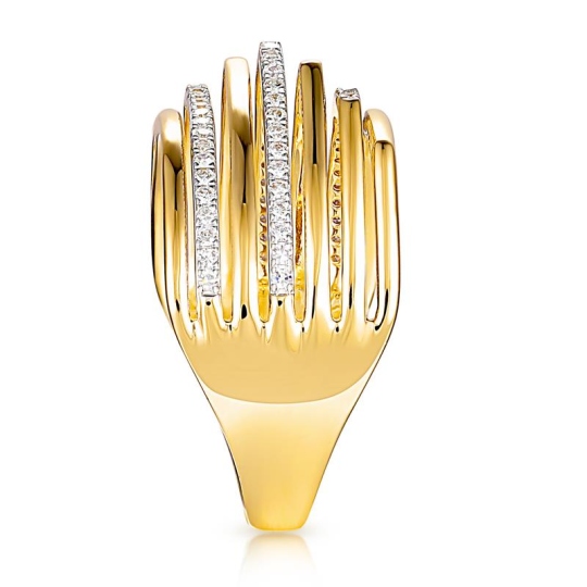 Pierścionek z diamentami (R100447 Y): 18