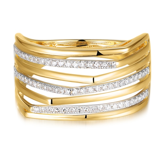 Pierścionek z diamentami (R100447 Y): 18