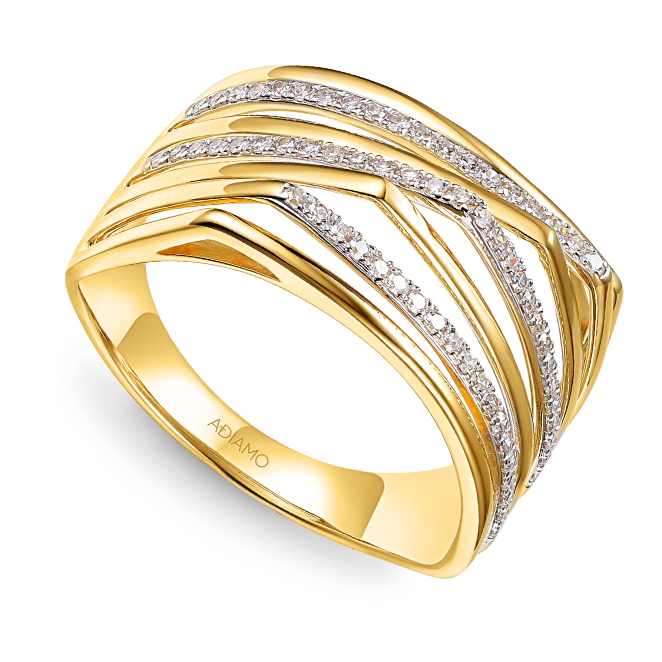 Pierścionek z diamentami (R100447 Y): 18