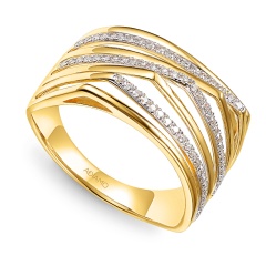 Pierścionek z diamentami (R100447 Y)