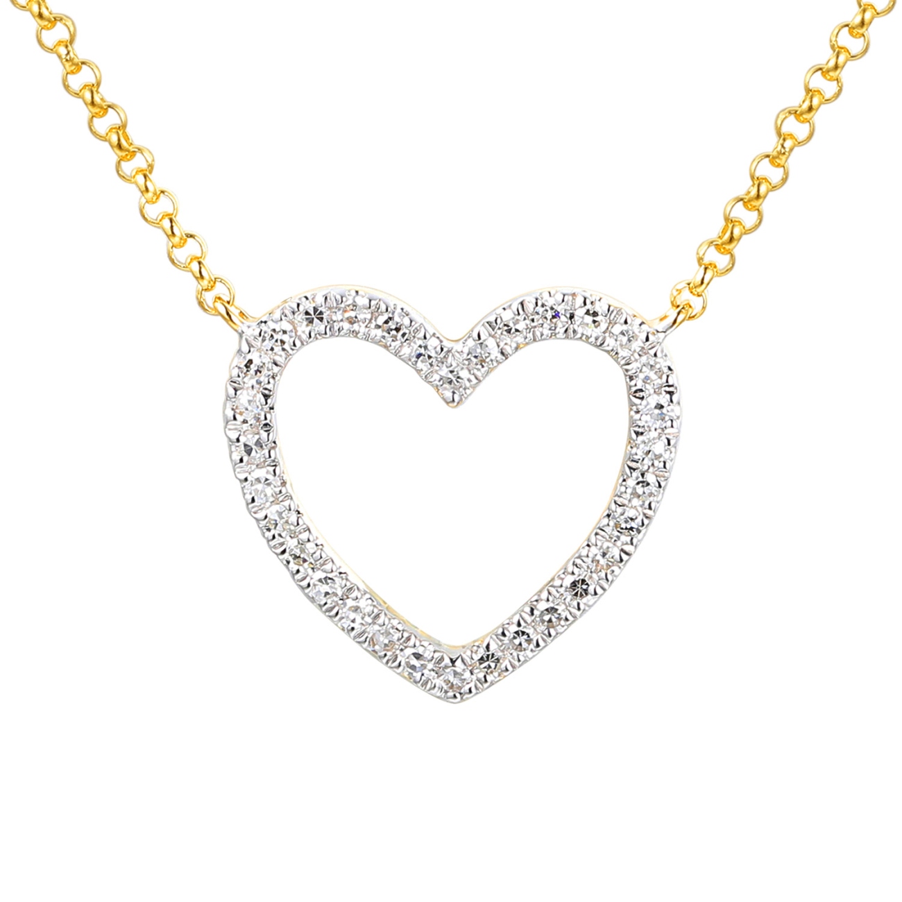 Naszyjnik z diamentami (N12448 Y G)