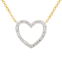 Naszyjnik z diamentami (N12448 Y G)