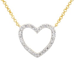 Naszyjnik z diamentami (N12448 Y G) - zdjęcie: 2