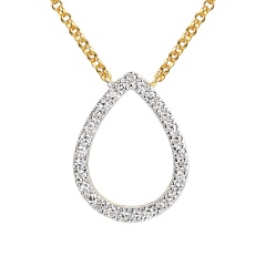 Naszyjnik z diamentami (N12449 Y G)