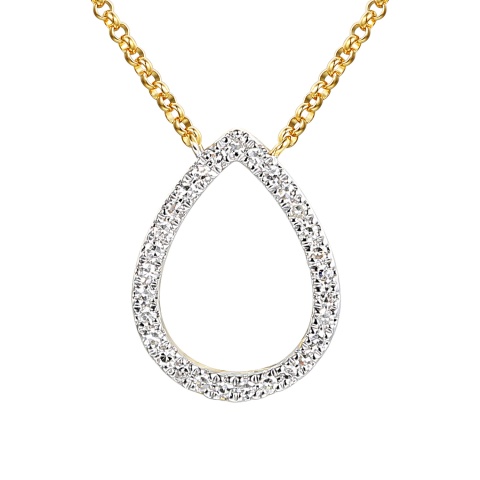 Naszyjnik z diamentami (N12449 Y G)