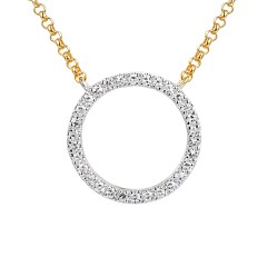 Naszyjnik z diamentami (N12450 Y G)