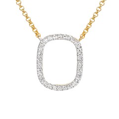 Naszyjnik z diamentami (N12451 Y G)