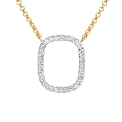 Naszyjnik z diamentami (N12451 Y G)