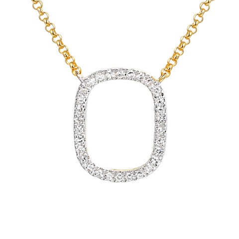 Naszyjnik z diamentami (N12451 Y G)