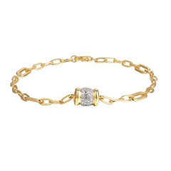 Bransoletka z diamentami (B09907 Y)