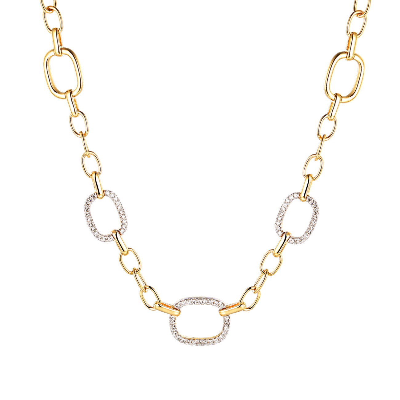 Naszyjnik z diamentami (N12477 Y)