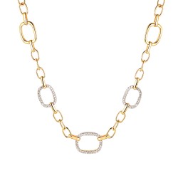 Naszyjnik z diamentami (N12477 Y) - zdjęcie: 2