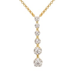 Naszyjnik z diamentami (N12480 Y) - zdjęcie: 2