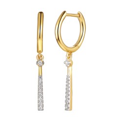 Kolczyki z diamentami (E98905 Y A)