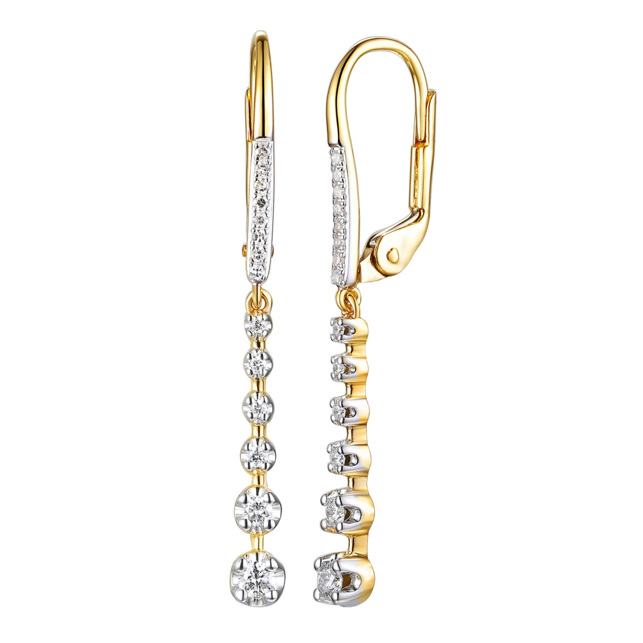 Kolczyki z diamentami (E99065 Y P)