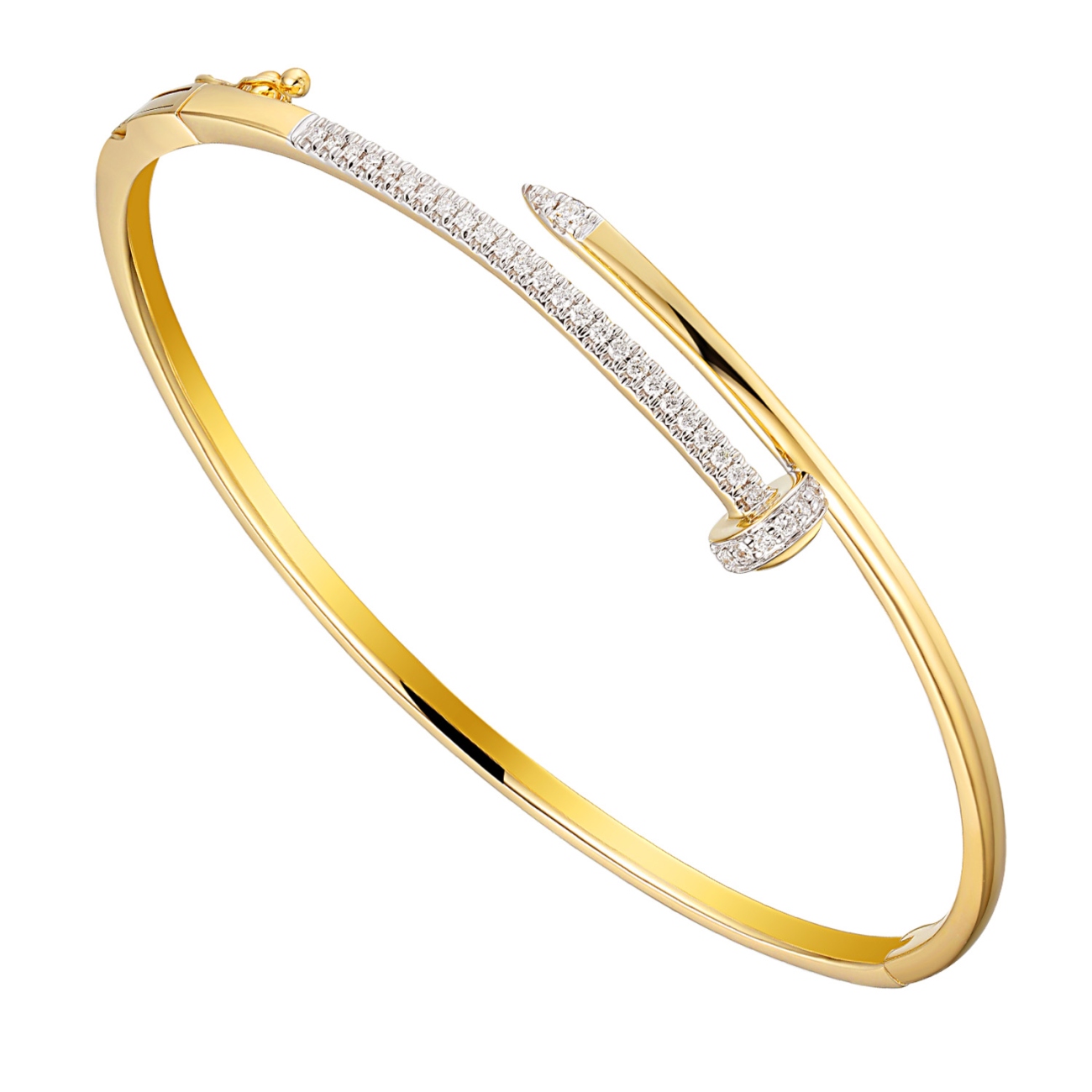Bransoletka bangle z diamentami (B09868 Y)