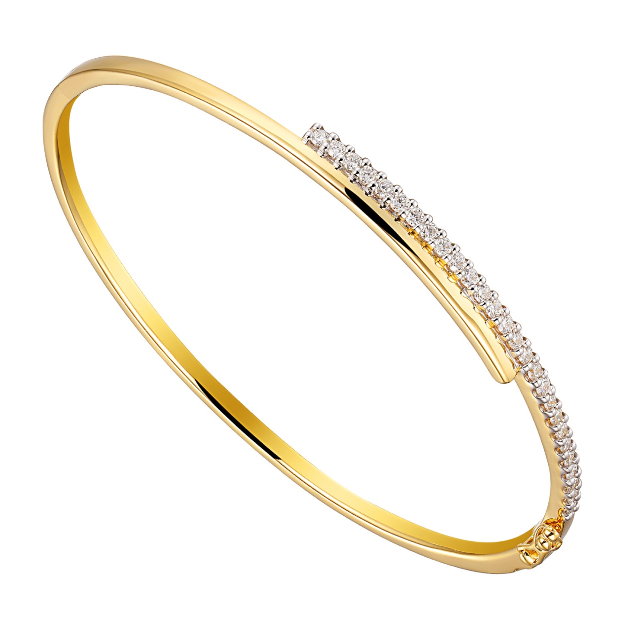 Bransoletka bangle z diamentami (B09871 Y)