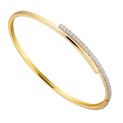 Bransoletka bangle z diamentami (B09871 Y)