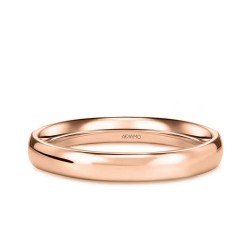 Obrączka ślubna, różowe złoto, półokrągła, męska, 3,5 mm (O-AD01 3,5M R M): 17 - zdjęcie: 2