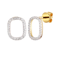 Kolczyki z diamentami (E99153 Y S)