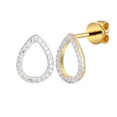 Kolczyki z diamentami (E99156 Y S)