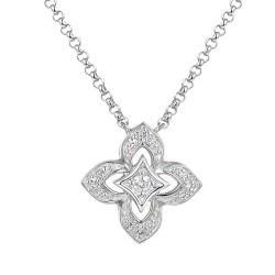 Naszyjnik z diamentami (N12241 W G) - zdjęcie: 2