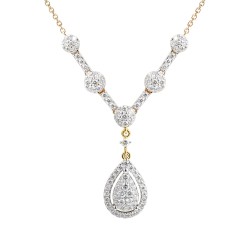 Naszyjnik z diamentami (N10299 Y) - zdjęcie: 2