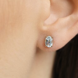 Komplet biżuterii z akwamarynami (E43062YAQ+P43062YAQ+R43062YAQ) - zdjęcie: 8