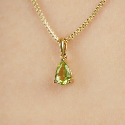 Komplet biżuterii z perydotami (E43737YSPT+P43737YPT) - zdjęcie: 5