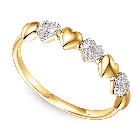 Pierścionek z diamentami (R99029 Y)