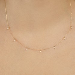 Naszyjnik z perłami (N09732 Y C) - zdjęcie: 3