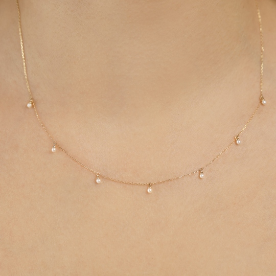 Naszyjnik z perłami (N09732 Y C)