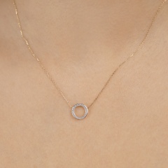 Naszyjnik z diamentami (N04969 Y C)