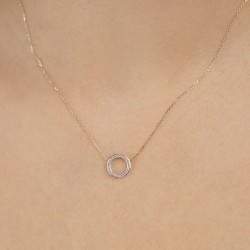 Naszyjnik z diamentami (N04969 Y C) - zdjęcie: 3