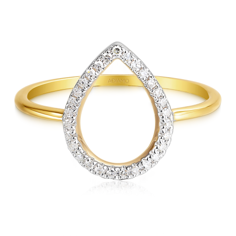 Pierścionek z diamentami (R99156 Y)