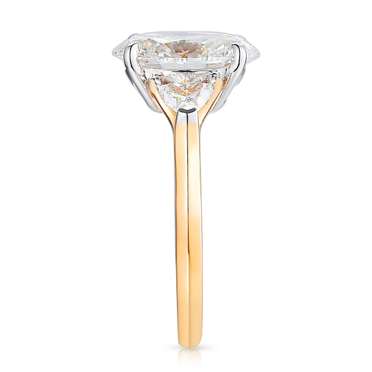 Pierścionek z diamentami laboratoryjnymi (R100736 YW LGD 3,03ct) : 10