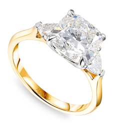 Pierścionek z diamentami laboratoryjnymi (R100737 YW LGD 3,00ct) : 10 - zdjęcie: 2