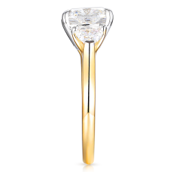 Pierścionek z diamentami laboratoryjnymi (R100737 YW LGD 3,00ct) : 10 - zdjęcie: 5