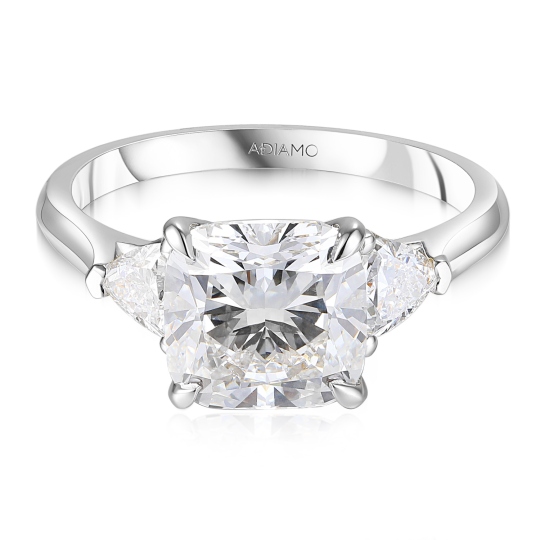 Pierścionek z diamentami laboratoryjnymi (R100737 W LGD 3,01ct)